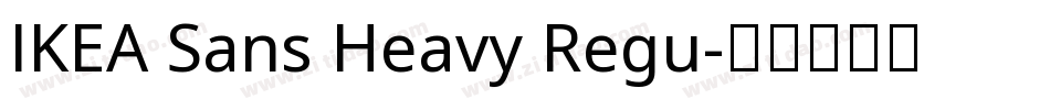 IKEA Sans Heavy Regu字体转换